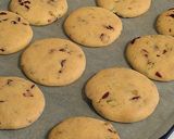 A picture of step 7 of Vickys Christmas Cranberry & Pistachio Cookies, GF DF EF SF.