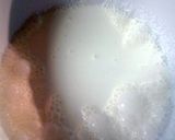 A picture of step 1 of homemade butter and butter milk.