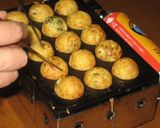 A picture of step 11 of Crisp and Creamy Osaka-style Seafood Takoyaki.