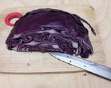 Pas rețetă Tagliatelle din omletă cu varză roșie și morcov 1 fotografie