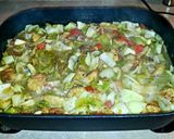 A picture of step 5 of Mike's Authentic New Mexican Green Chile Burritos.