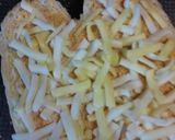 A picture of step 2 of Kinako Cheese Toast.