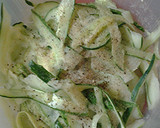 A picture of step 2 of Cucumber salad.