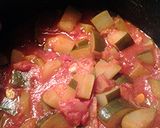 A picture of step 2 of Zucchini with Tomatoes.