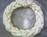 A picture of step 13 of Christmas Wreath Made From Bread.