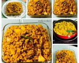 A picture of step 8 of Muri Ghonto: Bengali Yellow Rice with Fish Head.