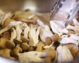 A picture of step 8 of Tender Stewed Chicken and Shimeji Mushrooms in a Sweet and Sour Sauce.