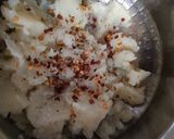 A picture of step 2 of Cheesy Potato balls.