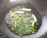 A picture of step 2 of Raw papaya Bhaji.