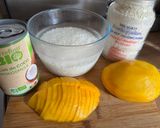 Une image de l'étape 1 de Riz gluant vegan coco mangue - Mango sticky rice.