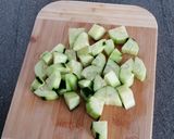 Foto del paso 3 de la receta: Crema fría de lechuga hoja de roble y pepino