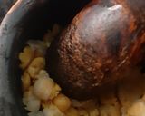 A picture of step 8 of Aalu Chana kachori and Aalu Chana bhaji.