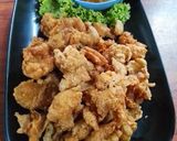 รูปขั้นตอนการทำที่ 6 ของ หนังไก่ทอดน้ำจิ้มซีฟู้ด