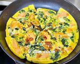芝士菠菜煙三文魚奄列 Cheesy Spinach smoked salmon omelette的食譜步驟4照片