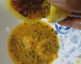 A picture of step 1 of Passion fruit mocktail.