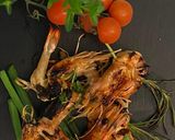 Une image de l'étape 8 de Gambas marinade au satay.