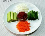 Hình bước làm 5 của món Kim Chi Dưa Chuột 오이김치