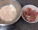 Hình bước làm 1 của món Xôi gà siêu tốc 🍗🍗