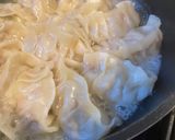 A picture of step 8 of Japanese pan fried dumplings with pork, napa cabbage and spring onion 🥟 - Gyoza.