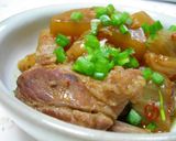 A picture of step 6 of The Meat is Fall-Apart Tender! Daikon Radish and Spareribs Simmered with Kimchi.