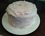 A picture of step 18 of Fresh Strawberry Chiffon Layer Cake with Chocolate and Strawberry Whipped cream.