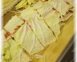 A picture of step 3 of Layered and Simmered Napa Cabbage and Pork.