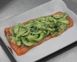A picture of step 6 of Salmon Wellington.