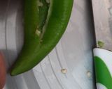 A picture of step 2 of Rajasthani Mirchi Vada.