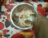 A picture of step 1 of Chicken Manchurian.