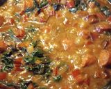 A picture of step 3 of Chard and Smoked Sausage.