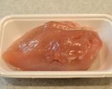 A picture of step 1 of Steamed Chicken & Radish Sprout Salad With Mentaiko Mayo Wasabi.