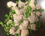 雞胸肉炒毛豆的食譜步驟3照片