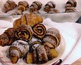 Kakaós vaníliás cukorral szórt  tea kiflik recept fázis 2 fotója
