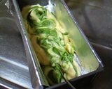 A picture of step 6 of Marbled Matcha Pound Cake.