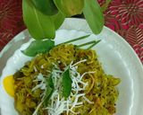 A picture of step 4 of Cabbage Thoran.