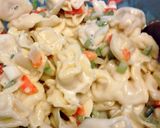 A picture of step 6 of Cold Tortellini Pasta Salad.