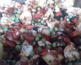 A picture of step 4 of Mix Sabzi.