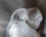 A picture of step 1 of Orange lemon posset shoters.