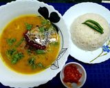 A picture of step 3 of Bengali Style Masoor Dal.