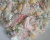 Фото кроку 4 до Салат з крабовими паличками та рисом.