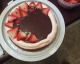 A picture of step 11 of Double Dipped Chocolate Strawberry Cake.