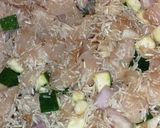 Une image de l'étape 5 de Gratin de poulet, riz et courgette.