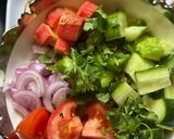 A picture of step 2 of Mediterranean chick peas Salad.