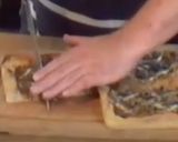 A picture of step 8 of Pissaladier.