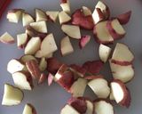 A picture of step 2 of Roasted Parmesan Potatoes.