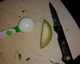 A picture of step 5 of Brussel Sprout Cole Slaw.