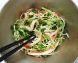 A picture of step 5 of Daikon Radish Sprout Salad.