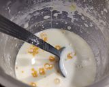A picture of step 1 of Saboodana custard.