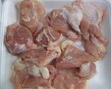 A picture of step 1 of Comfort Food For Fall and Winter: Chicken Simmered in Nameko Mushrooms and Daikon Radish.