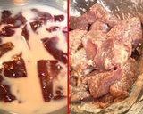 A picture of step 1 of Liver and Garlic Shoot Stir-Fry.